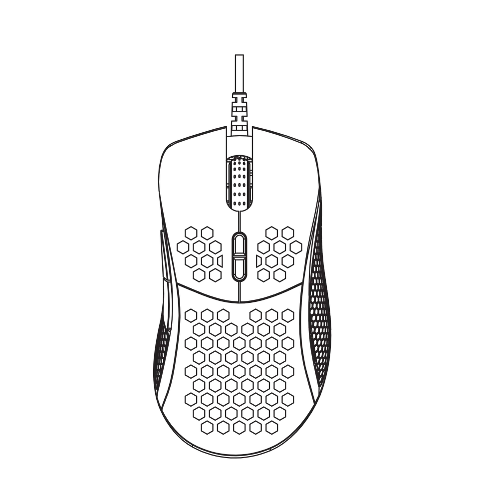 NOS mouse sketch illustration
